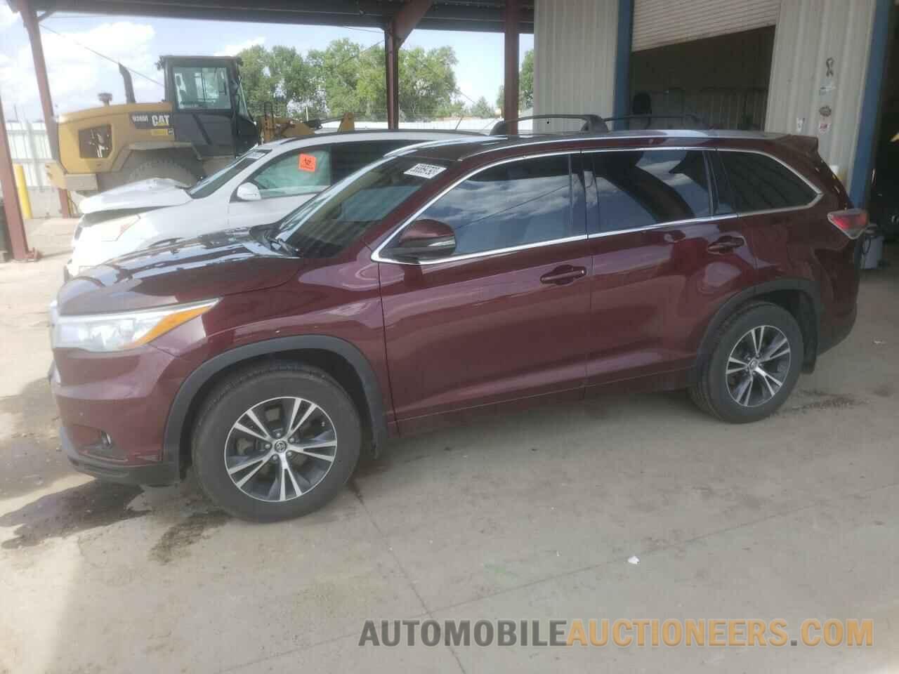 5TDJKRFH2GS339401 TOYOTA HIGHLANDER 2016