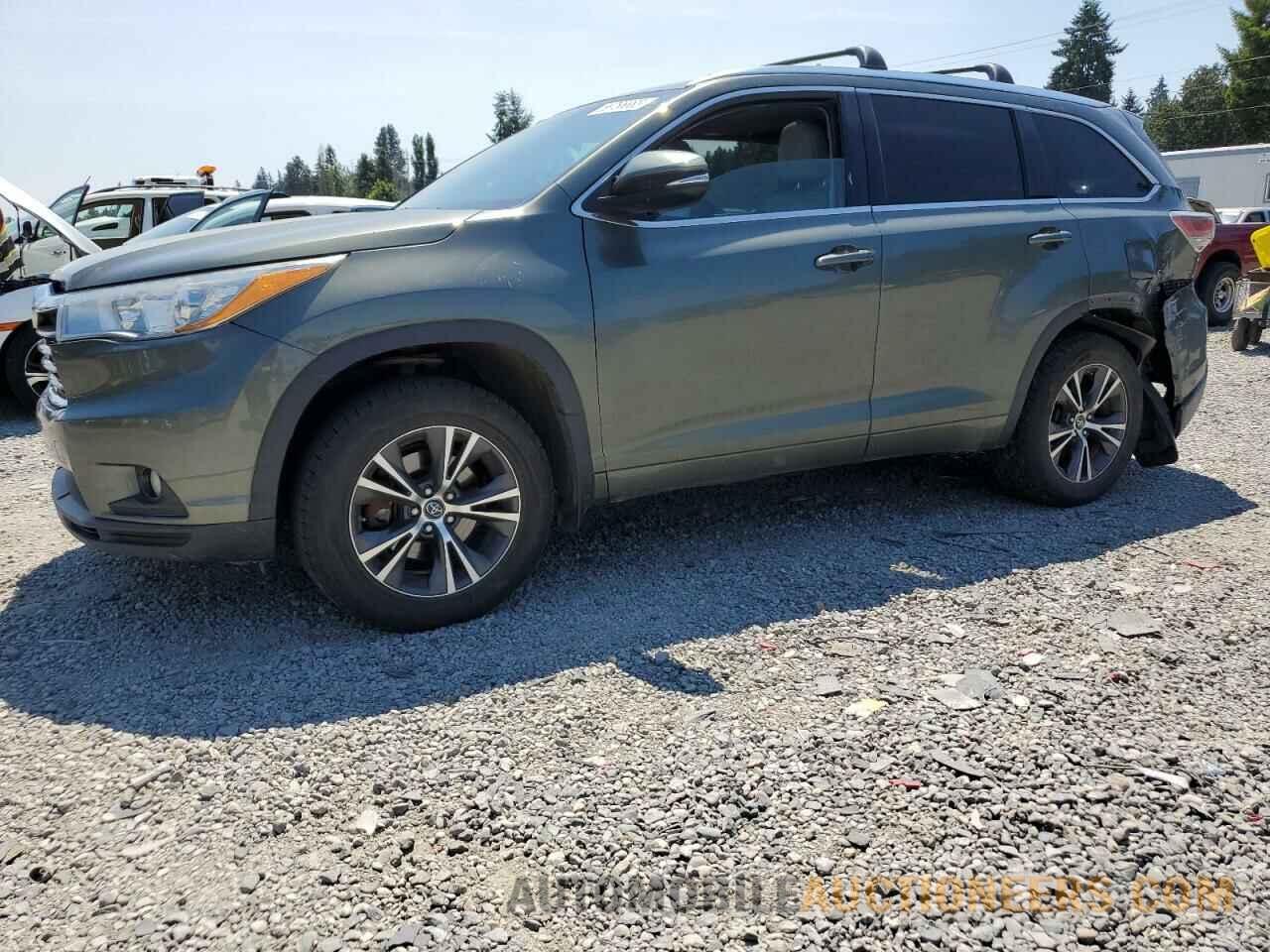 5TDJKRFH2GS348874 TOYOTA HIGHLANDER 2016