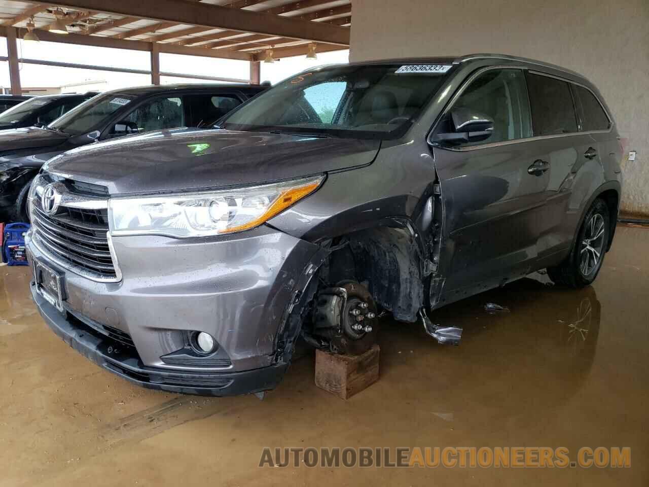 5TDJKRFH2GS502452 TOYOTA HIGHLANDER 2016