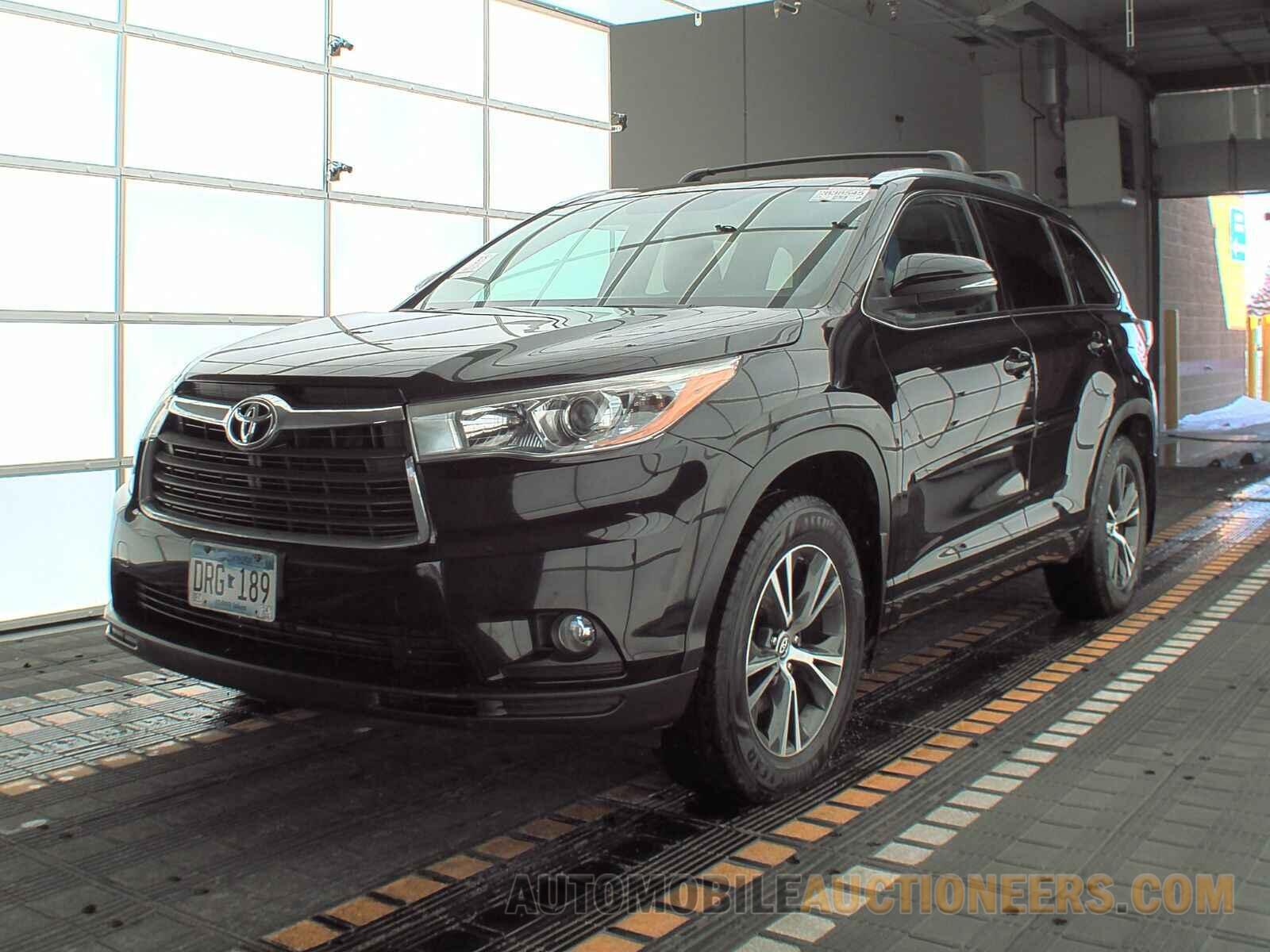 5TDJKRFH2GS502547 Toyota Highlander 2016