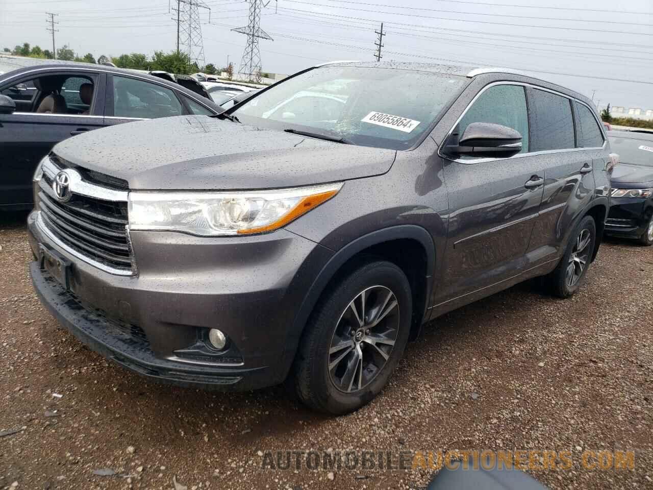 5TDJKRFH2GS502628 TOYOTA HIGHLANDER 2016