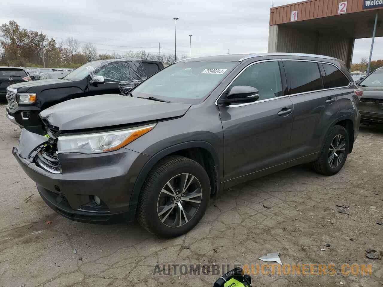 5TDJKRFH2GS503228 TOYOTA HIGHLANDER 2016