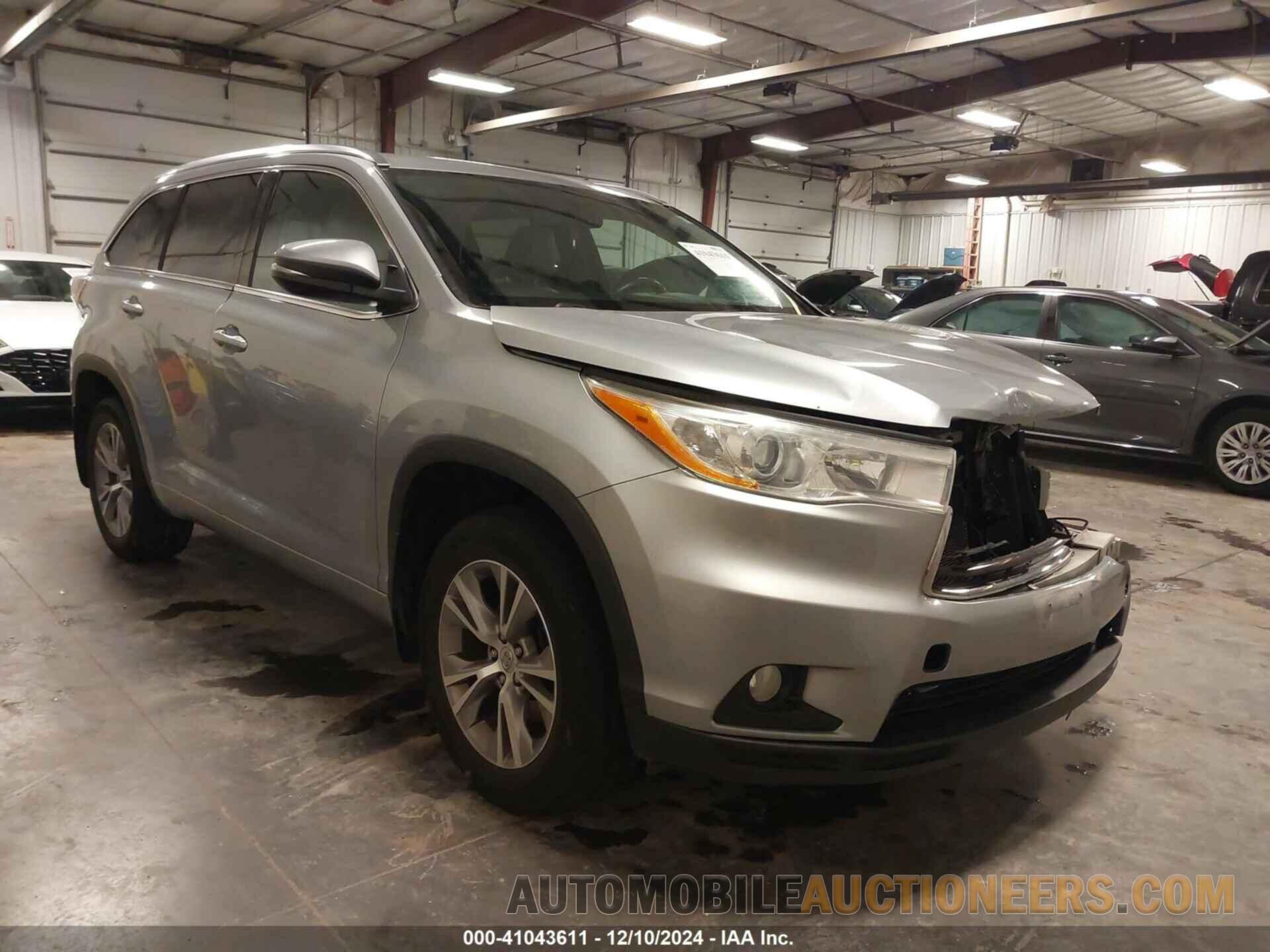 5TDJKRFH3ES065008 TOYOTA HIGHLANDER 2014