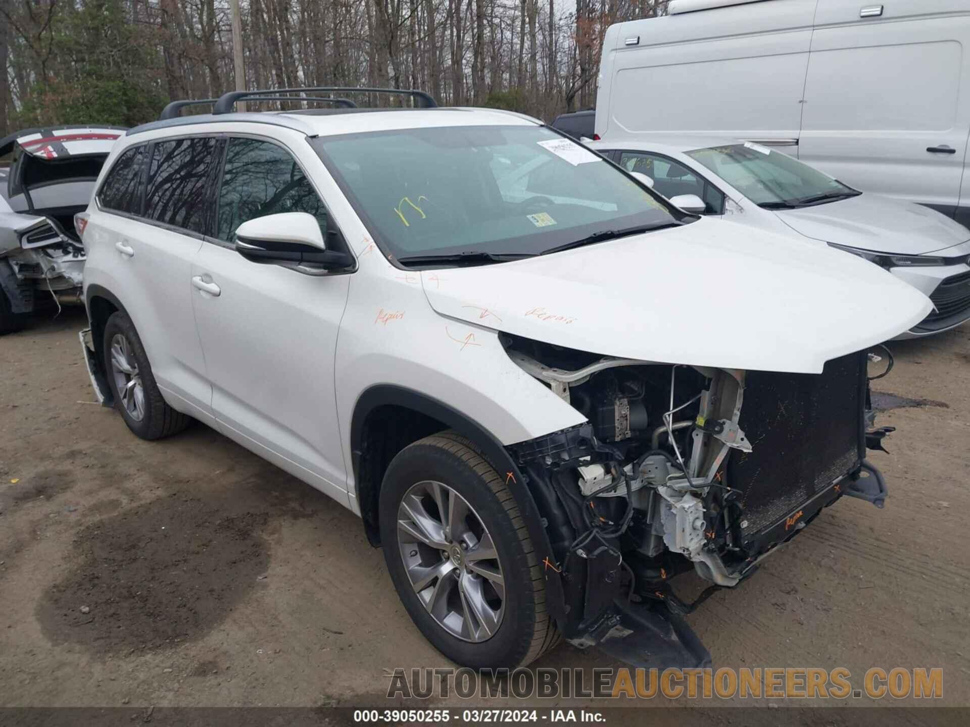 5TDJKRFH3FS082294 TOYOTA HIGHLANDER 2015