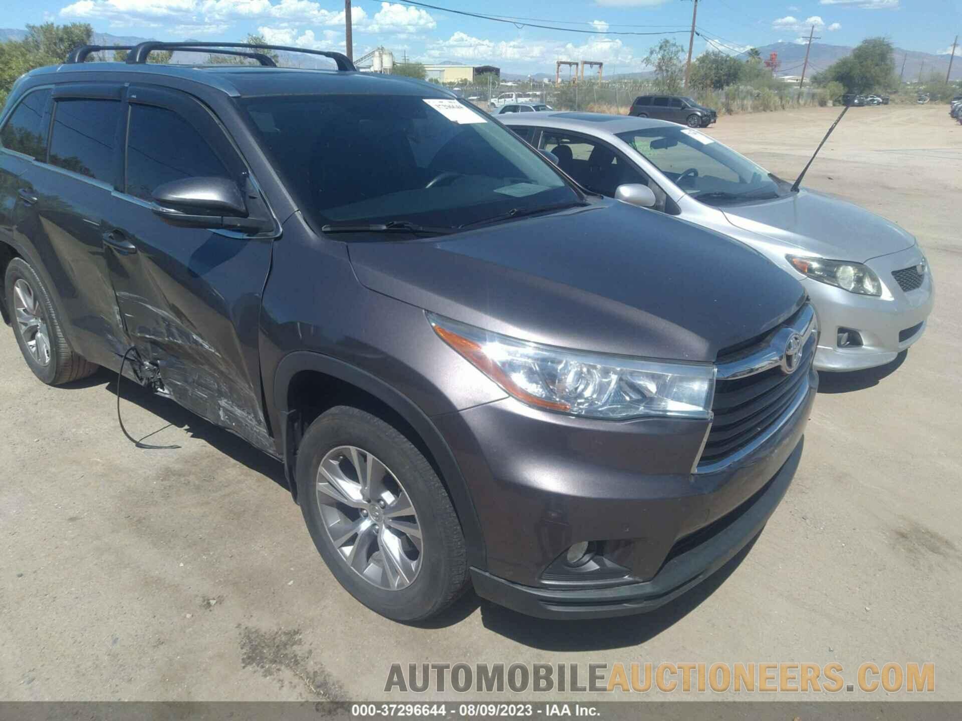 5TDJKRFH3FS094669 TOYOTA HIGHLANDER 2015