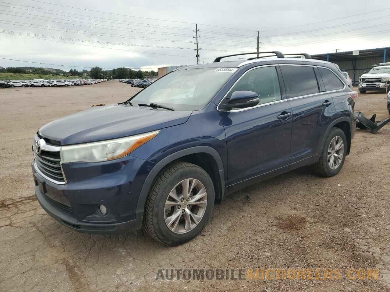 5TDJKRFH3FS119053 TOYOTA HIGHLANDER 2015