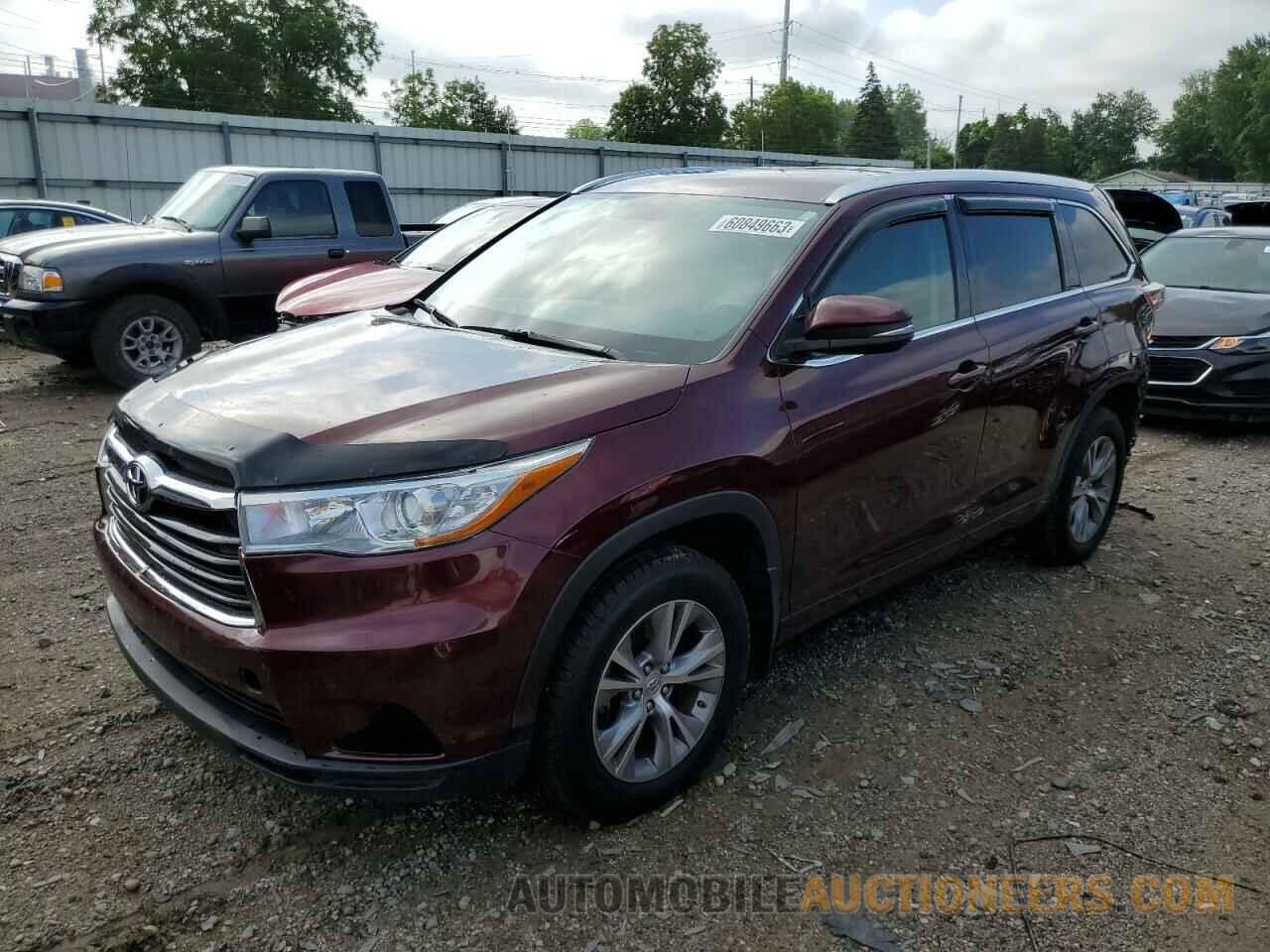 5TDJKRFH3FS123135 TOYOTA HIGHLANDER 2015