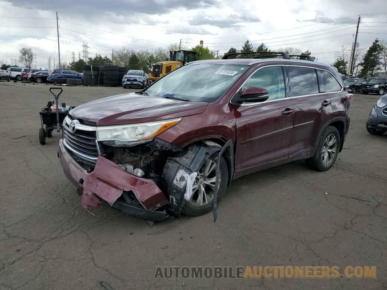 5TDJKRFH3FS150108 TOYOTA HIGHLANDER 2015