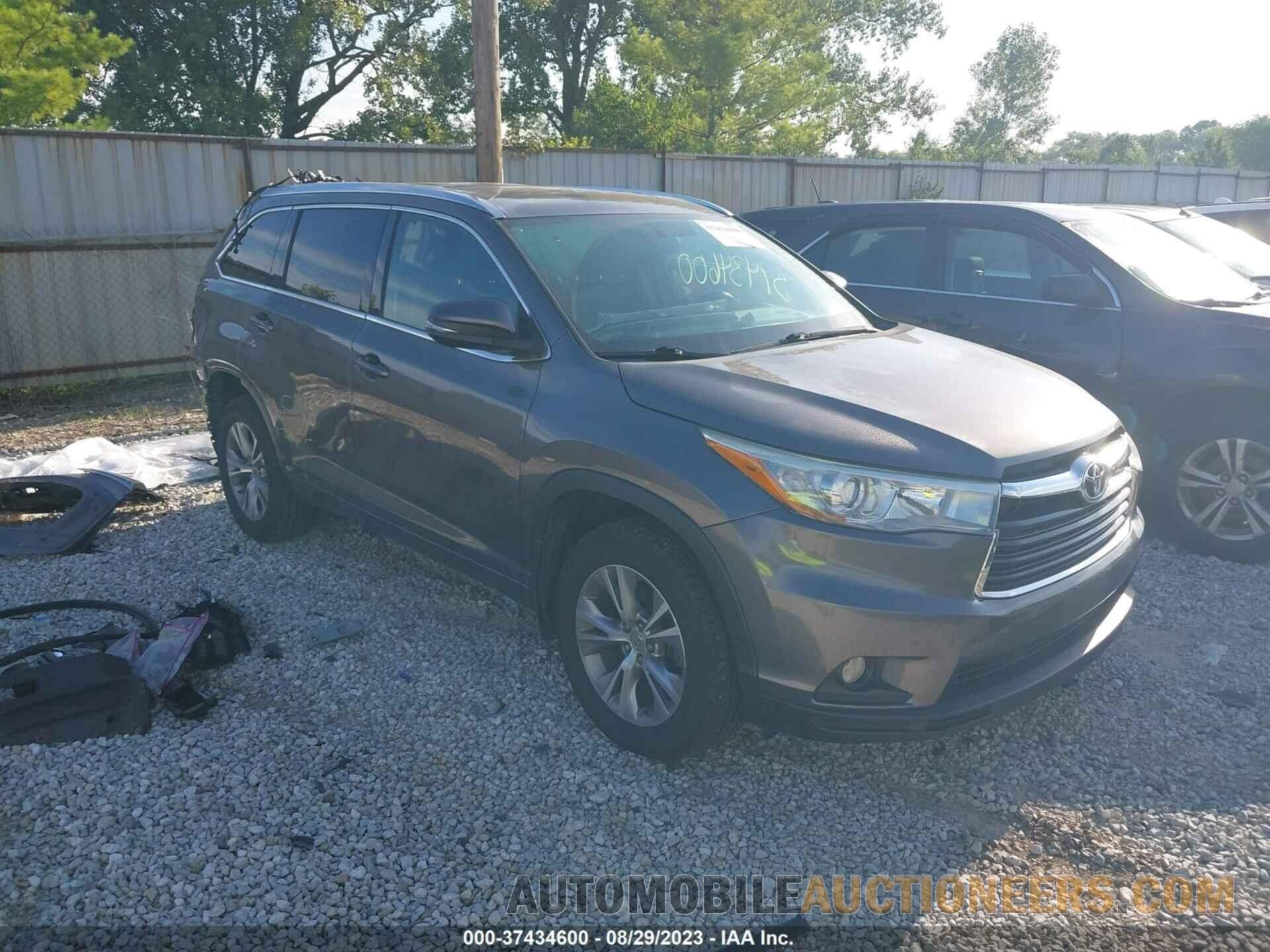 5TDJKRFH3FS181889 TOYOTA HIGHLANDER 2015