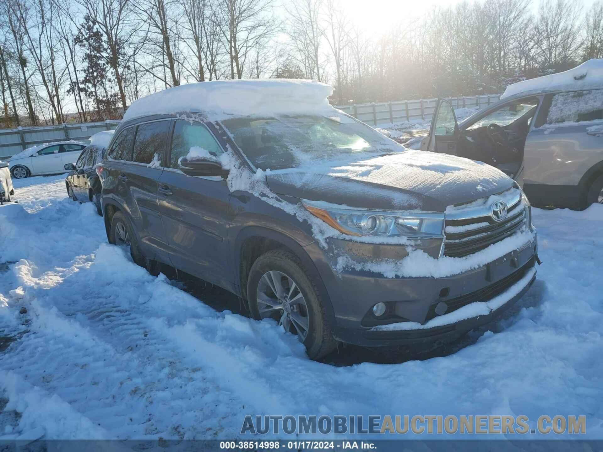 5TDJKRFH3FS220478 TOYOTA HIGHLANDER 2015