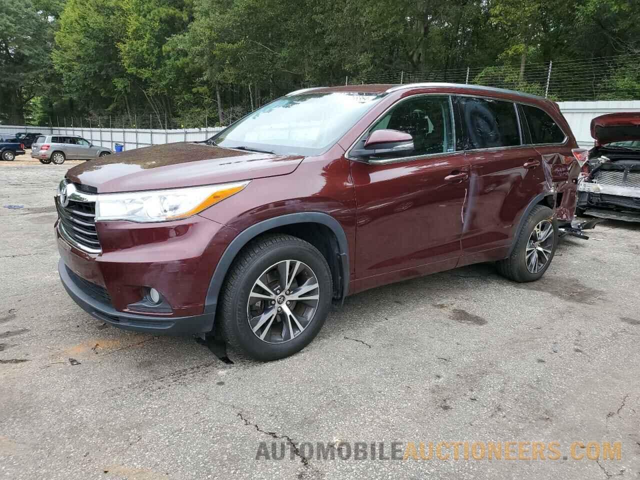 5TDJKRFH3GS236858 TOYOTA HIGHLANDER 2016