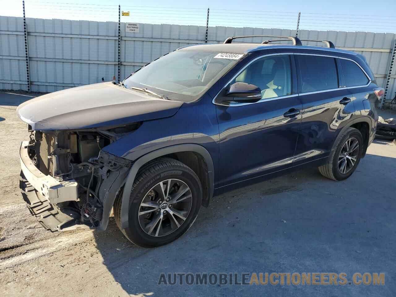 5TDJKRFH3GS254941 TOYOTA HIGHLANDER 2016