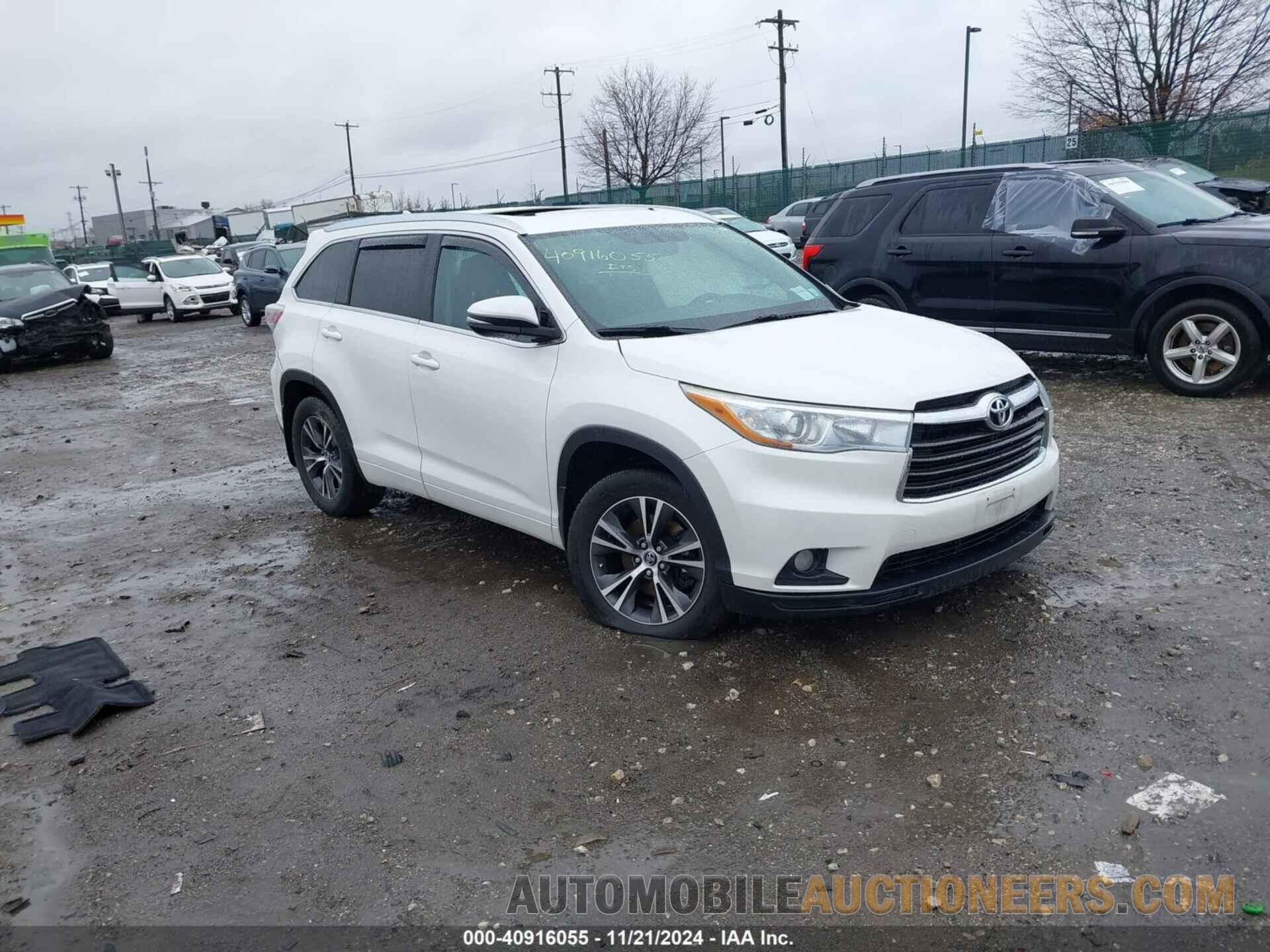 5TDJKRFH3GS270895 TOYOTA HIGHLANDER 2016