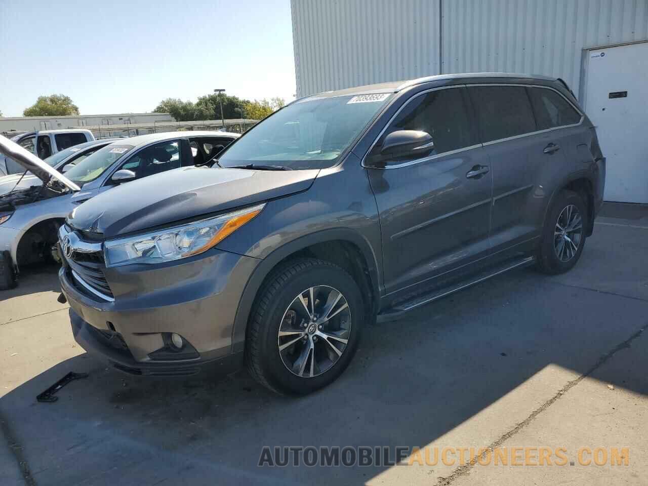 5TDJKRFH3GS283257 TOYOTA HIGHLANDER 2016