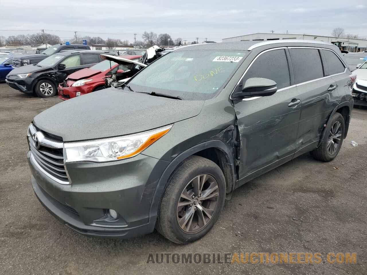 5TDJKRFH3GS307931 TOYOTA HIGHLANDER 2016