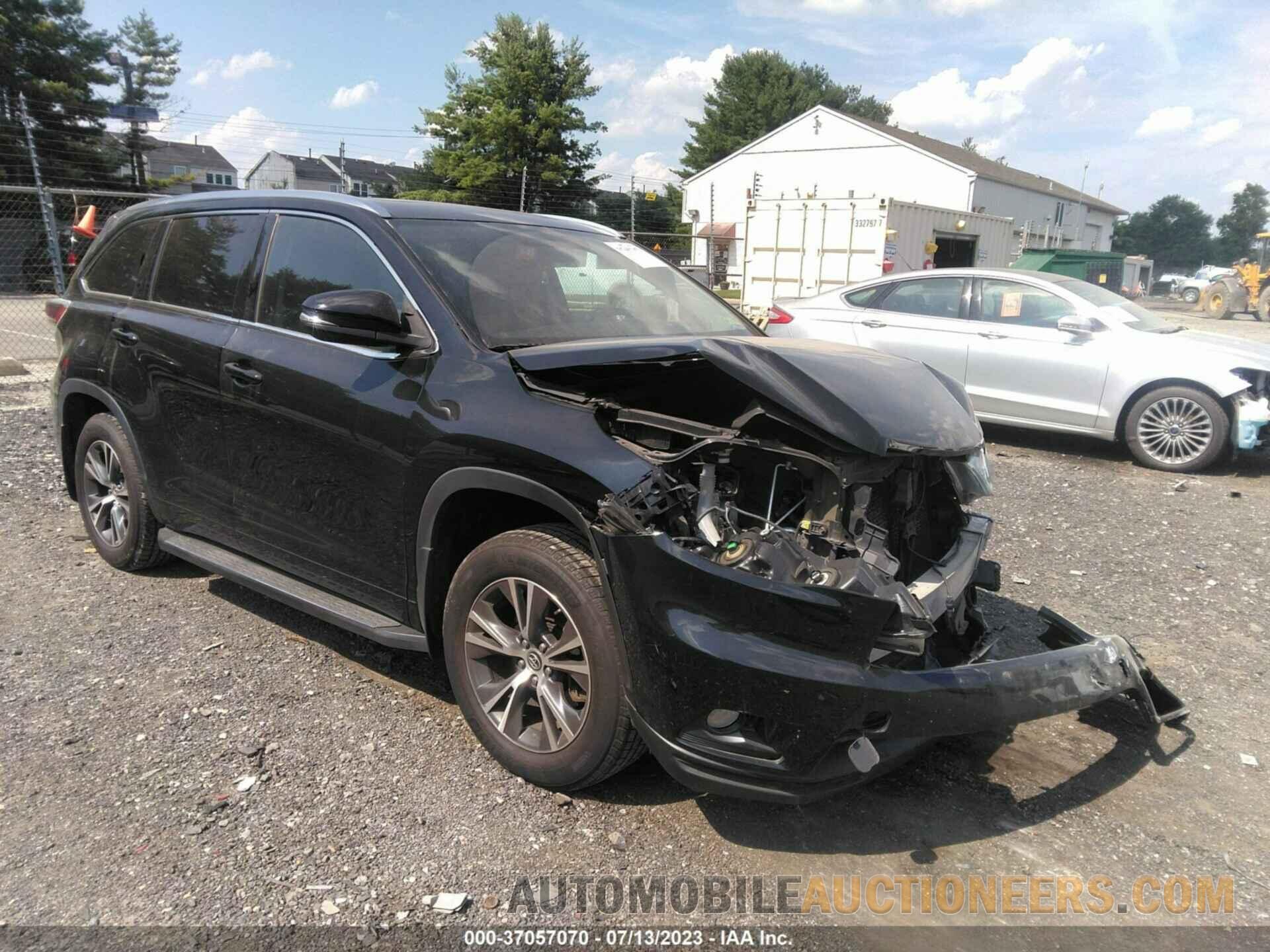 5TDJKRFH3GS323224 TOYOTA HIGHLANDER 2016