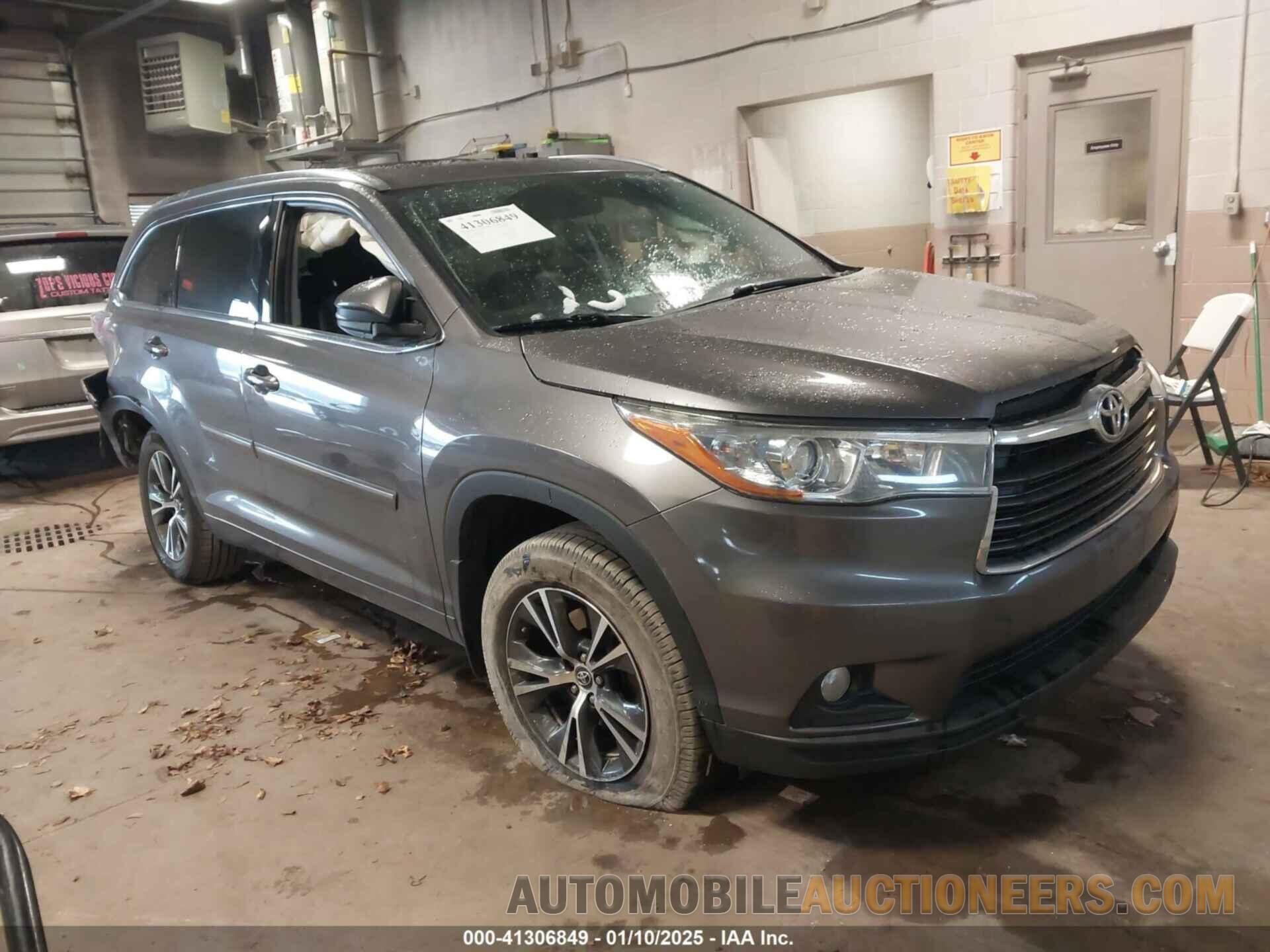 5TDJKRFH3GS328679 TOYOTA HIGHLANDER 2016