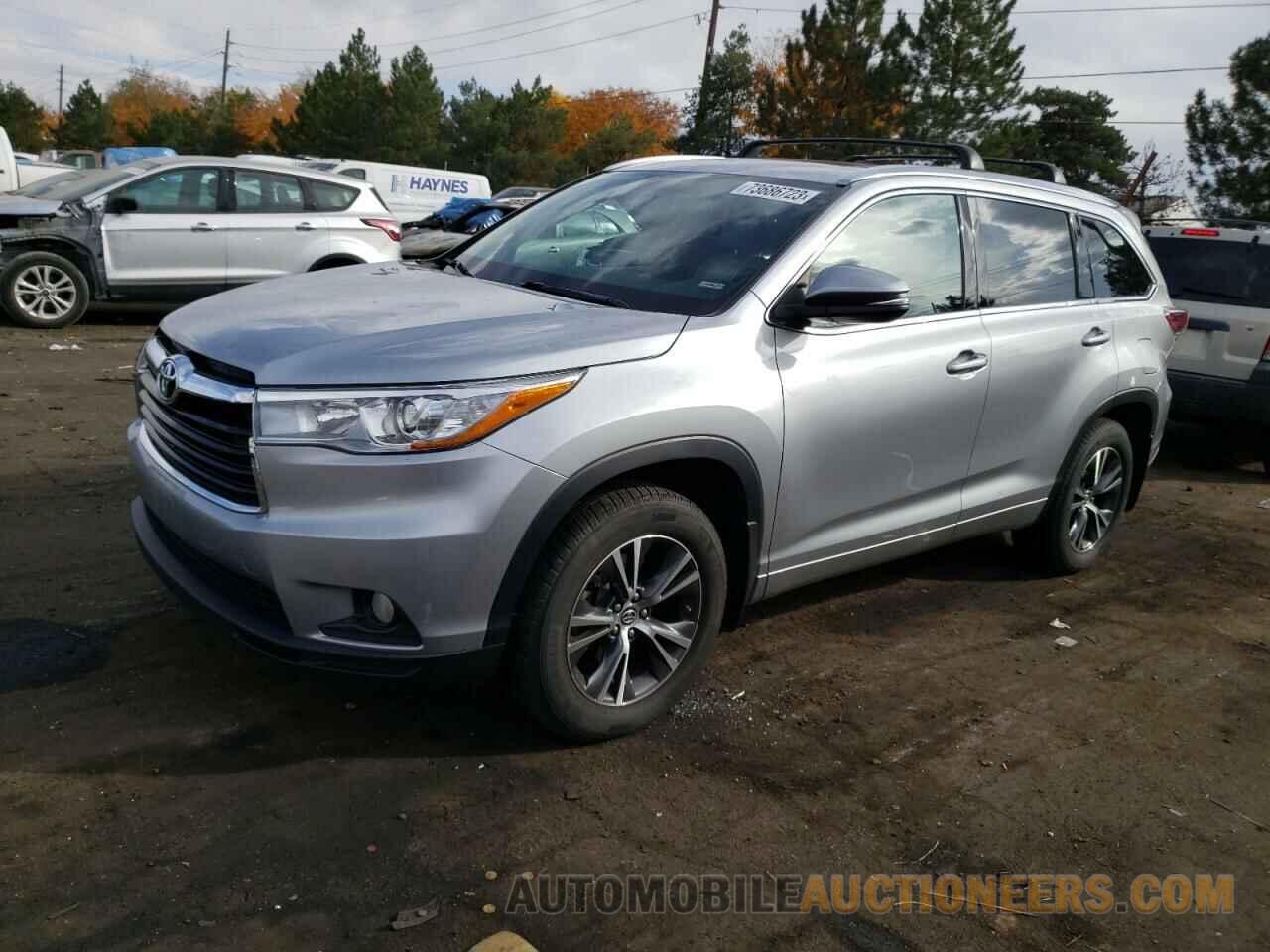 5TDJKRFH3GS500578 TOYOTA HIGHLANDER 2016