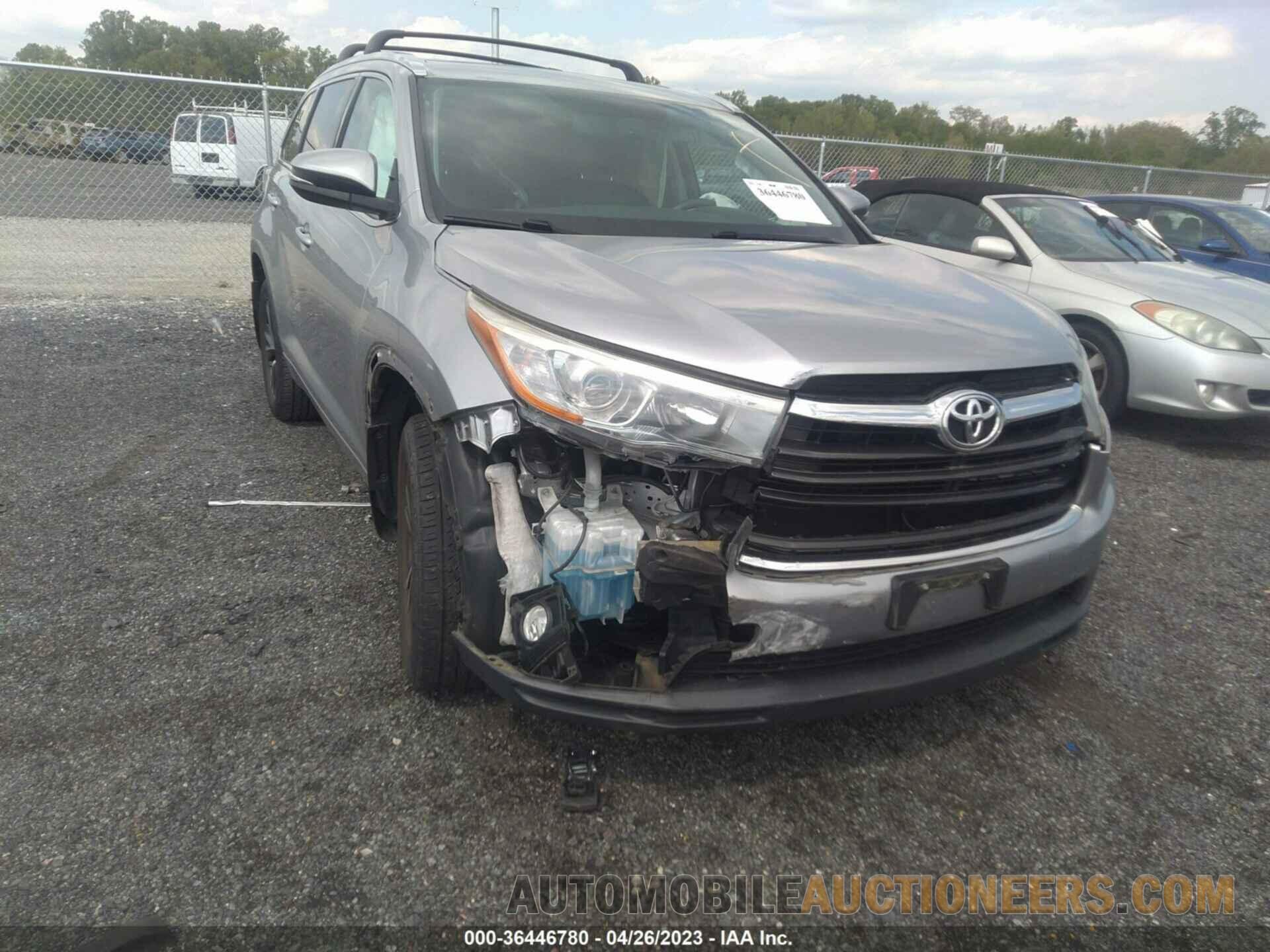 5TDJKRFH3GS504100 TOYOTA HIGHLANDER 2016