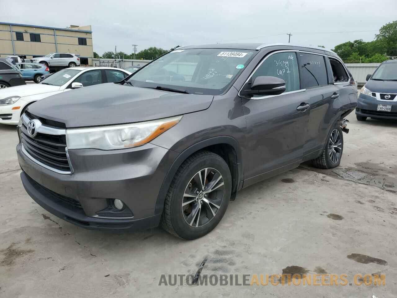 5TDJKRFH3GS504131 TOYOTA HIGHLANDER 2016