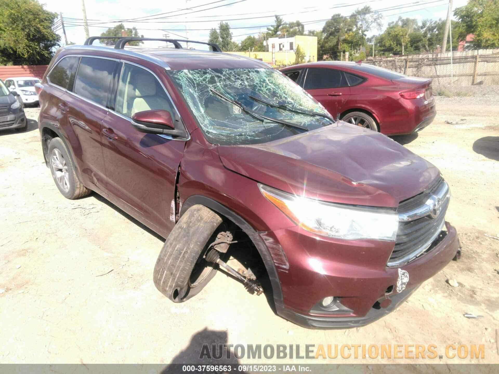 5TDJKRFH4FS081235 TOYOTA HIGHLANDER 2015