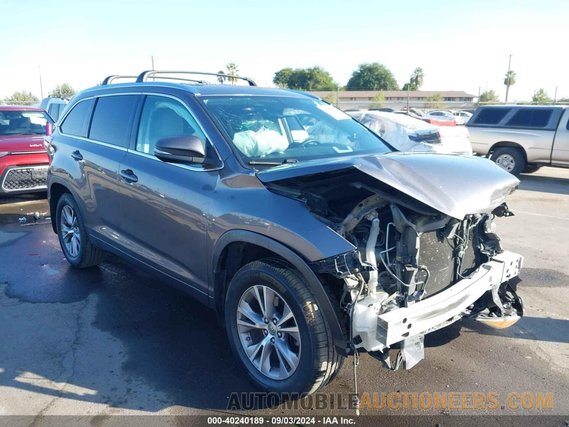 5TDJKRFH4FS084958 TOYOTA HIGHLANDER 2015