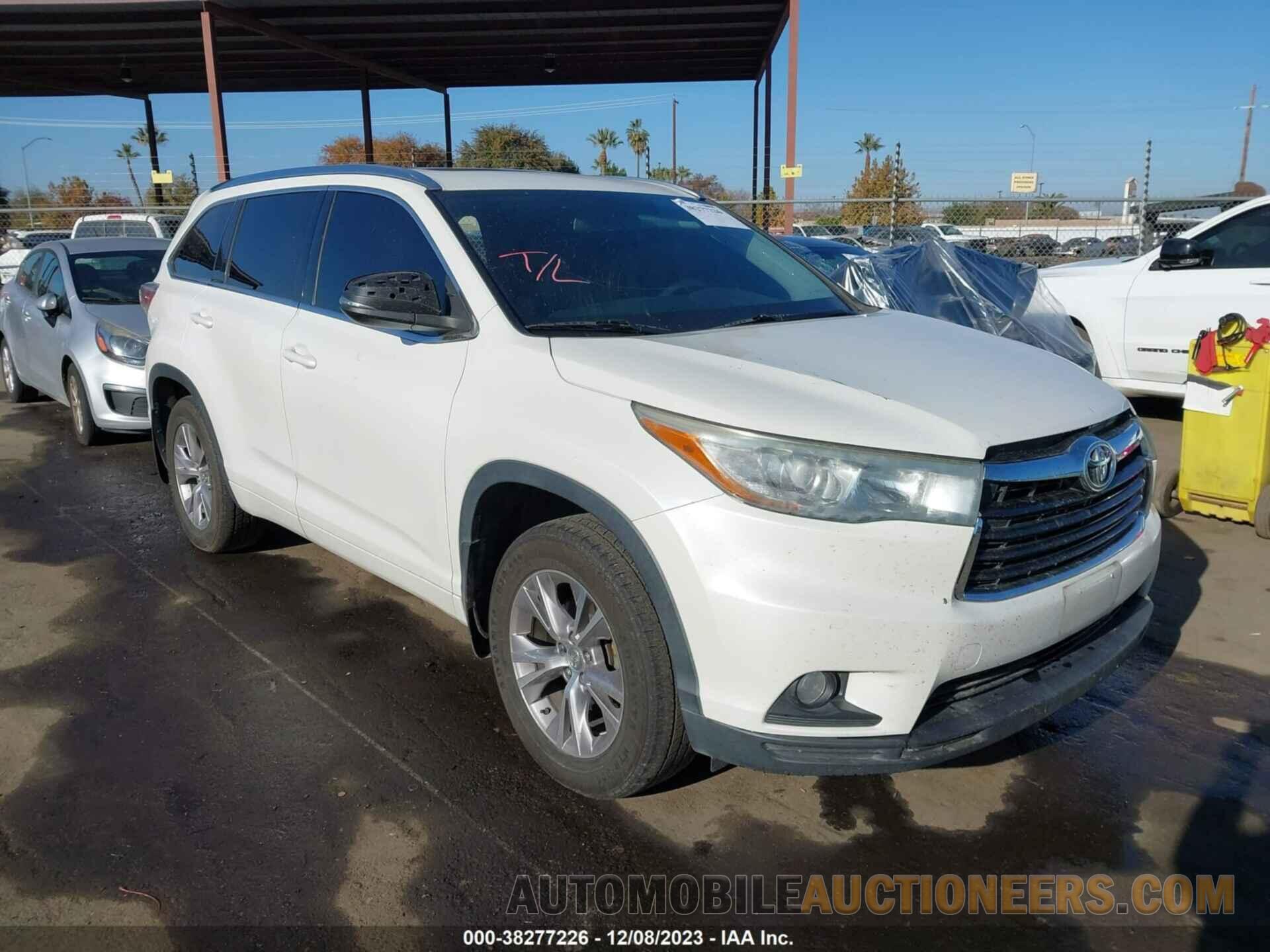 5TDJKRFH4FS103363 TOYOTA HIGHLANDER 2015