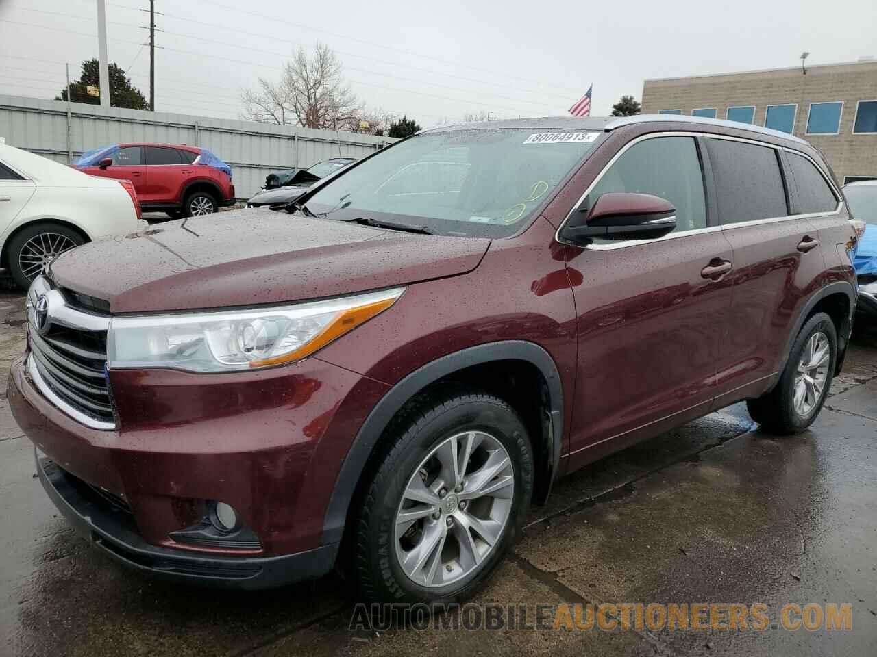 5TDJKRFH4FS124407 TOYOTA HIGHLANDER 2015