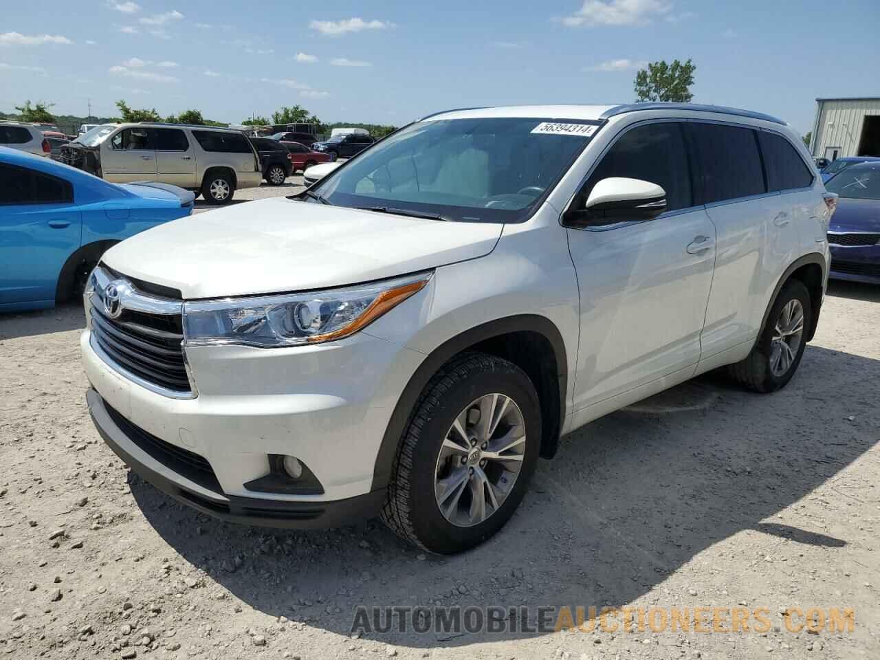 5TDJKRFH4FS127162 TOYOTA HIGHLANDER 2015