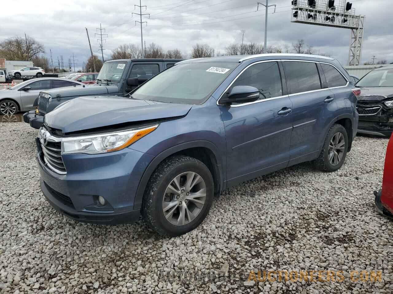 5TDJKRFH4FS128148 TOYOTA HIGHLANDER 2015