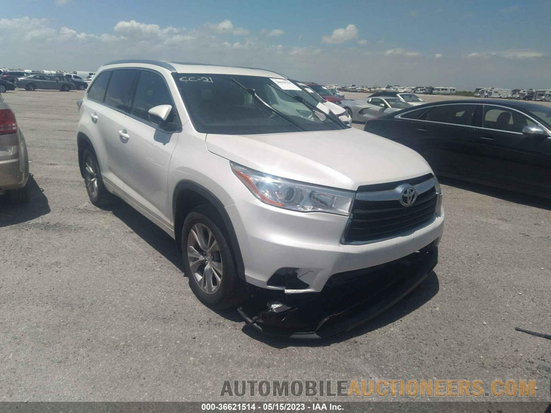 5TDJKRFH4FS134483 TOYOTA HIGHLANDER 2015