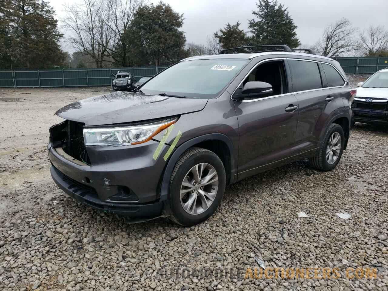 5TDJKRFH4FS142552 TOYOTA HIGHLANDER 2015