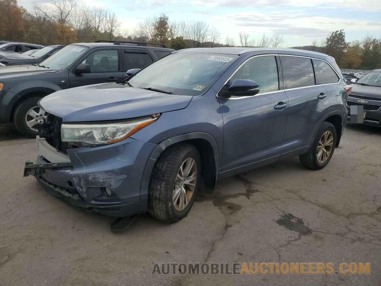 5TDJKRFH4FS147105 TOYOTA HIGHLANDER 2015