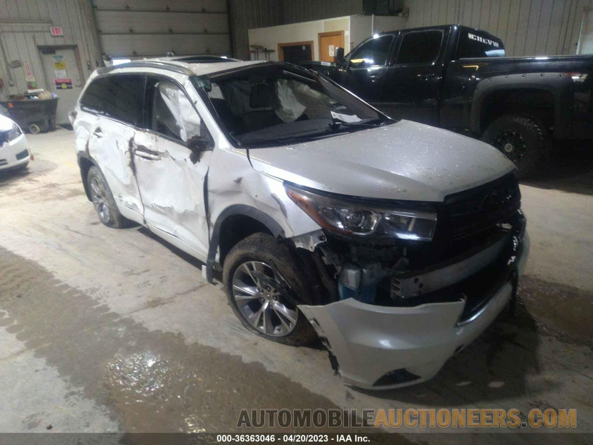 5TDJKRFH4FS155835 TOYOTA HIGHLANDER 2015