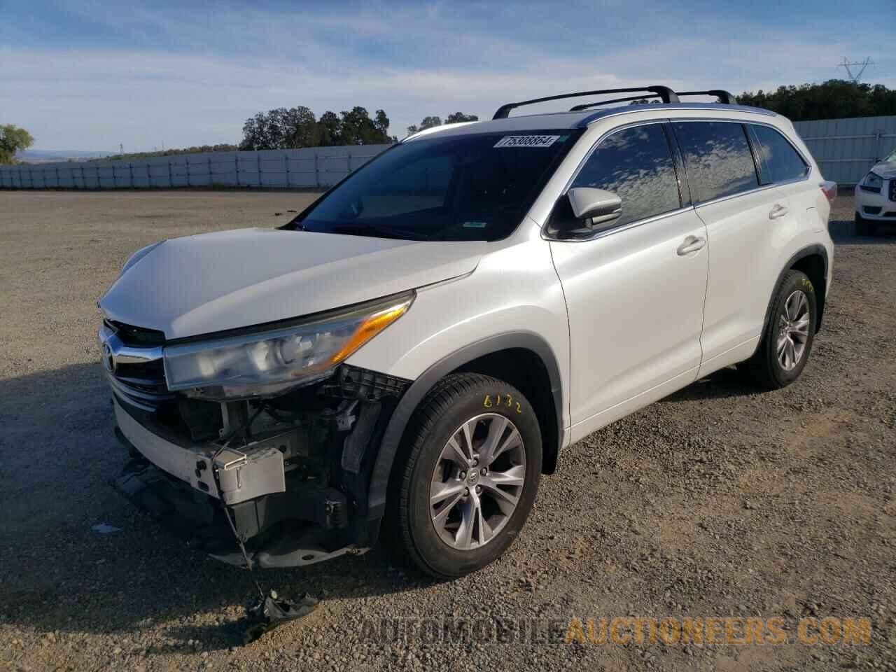 5TDJKRFH4FS177544 TOYOTA HIGHLANDER 2015