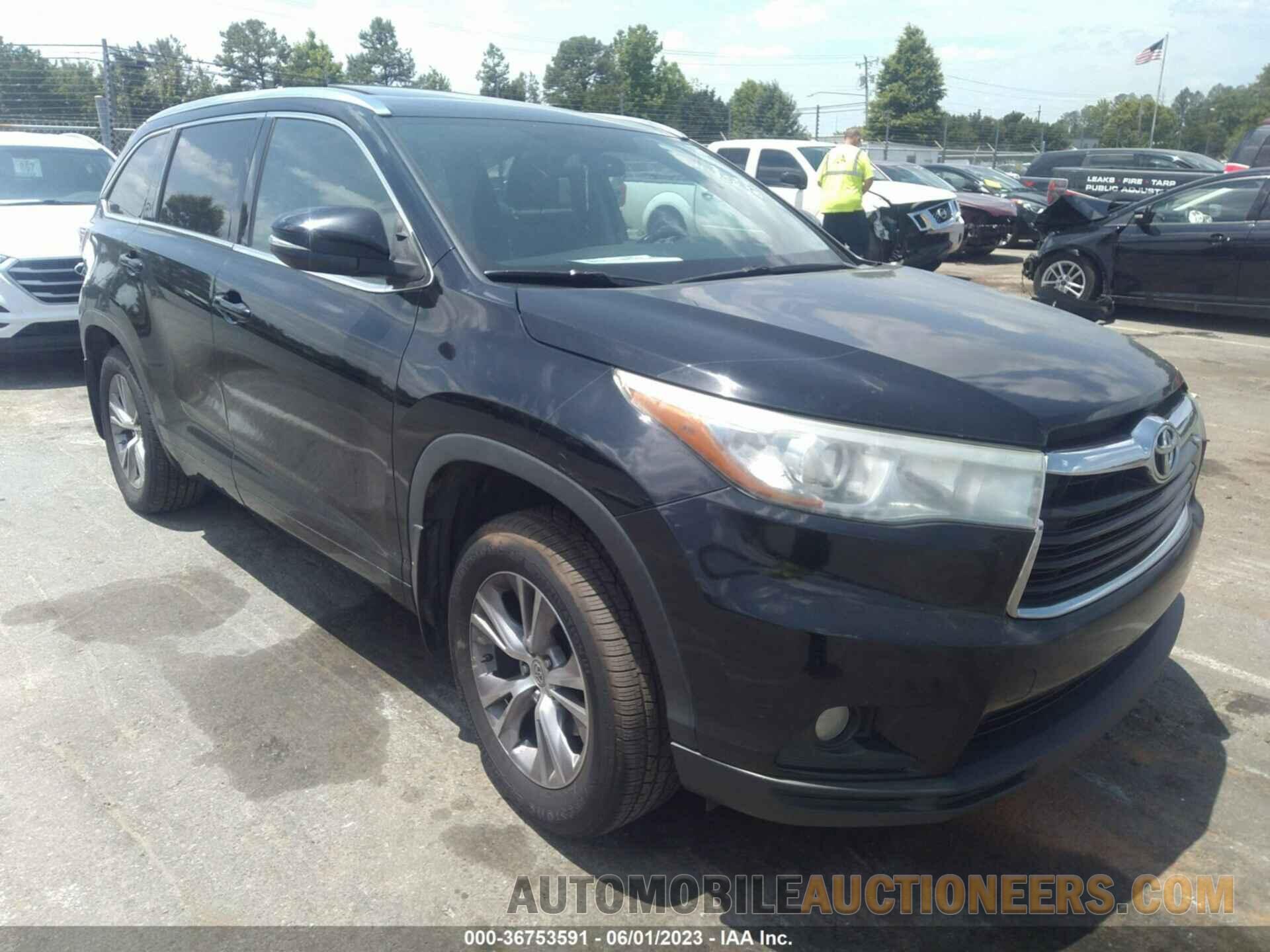 5TDJKRFH4FS177754 TOYOTA HIGHLANDER 2015