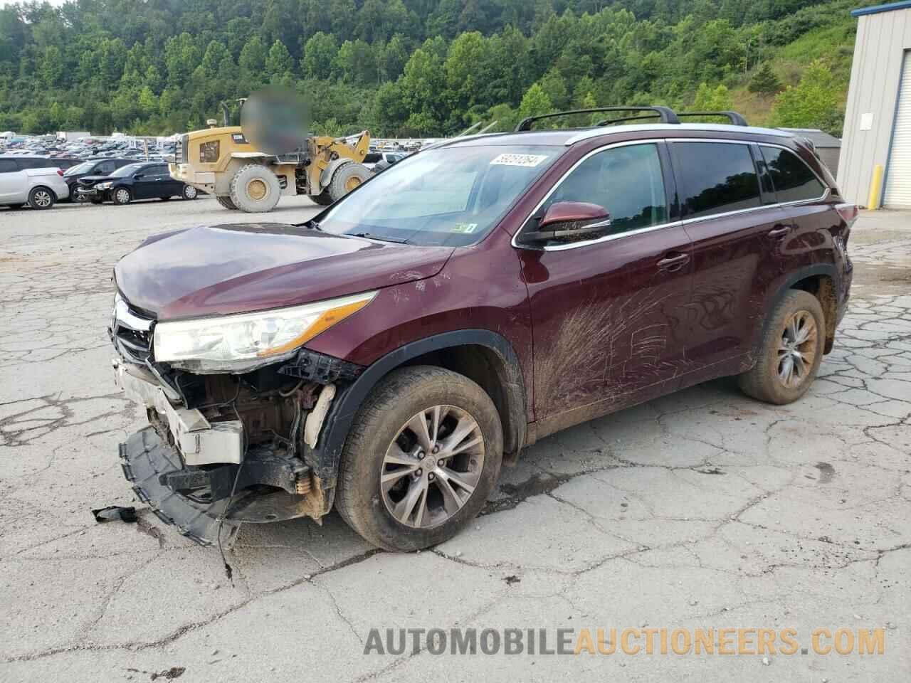 5TDJKRFH4FS196370 TOYOTA HIGHLANDER 2015