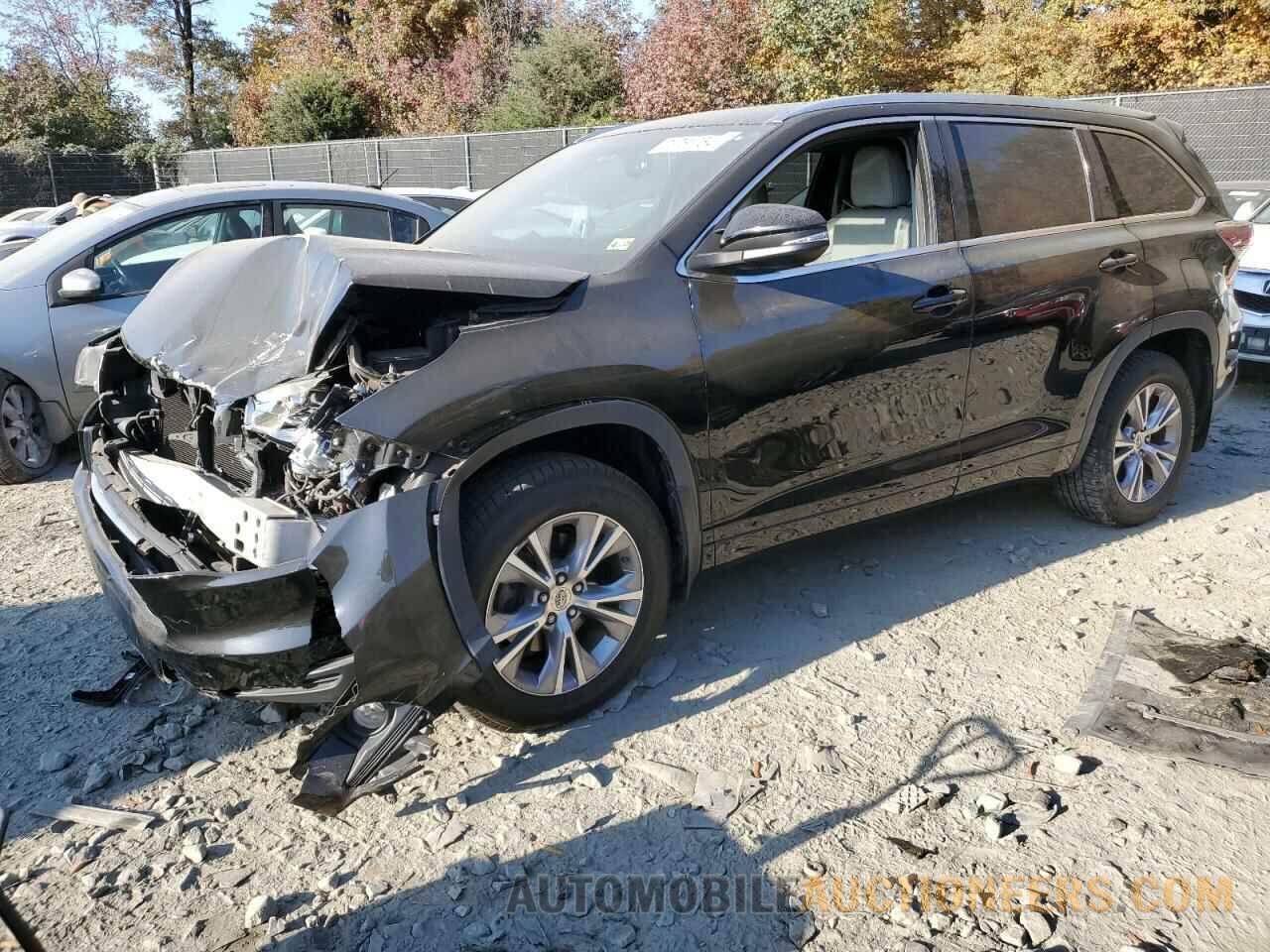 5TDJKRFH4FS222398 TOYOTA HIGHLANDER 2015