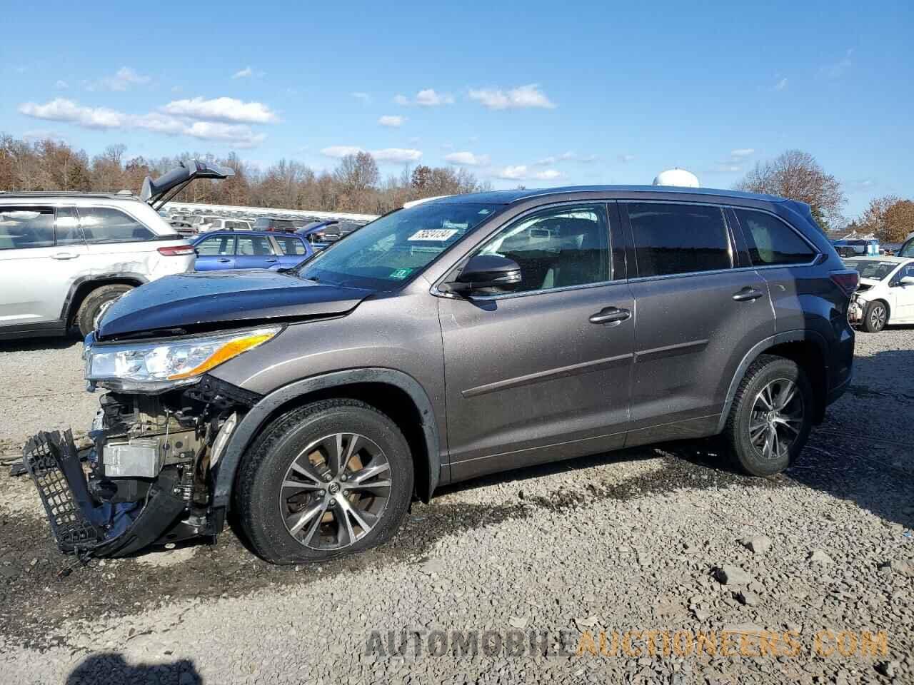 5TDJKRFH4GS229031 TOYOTA HIGHLANDER 2016