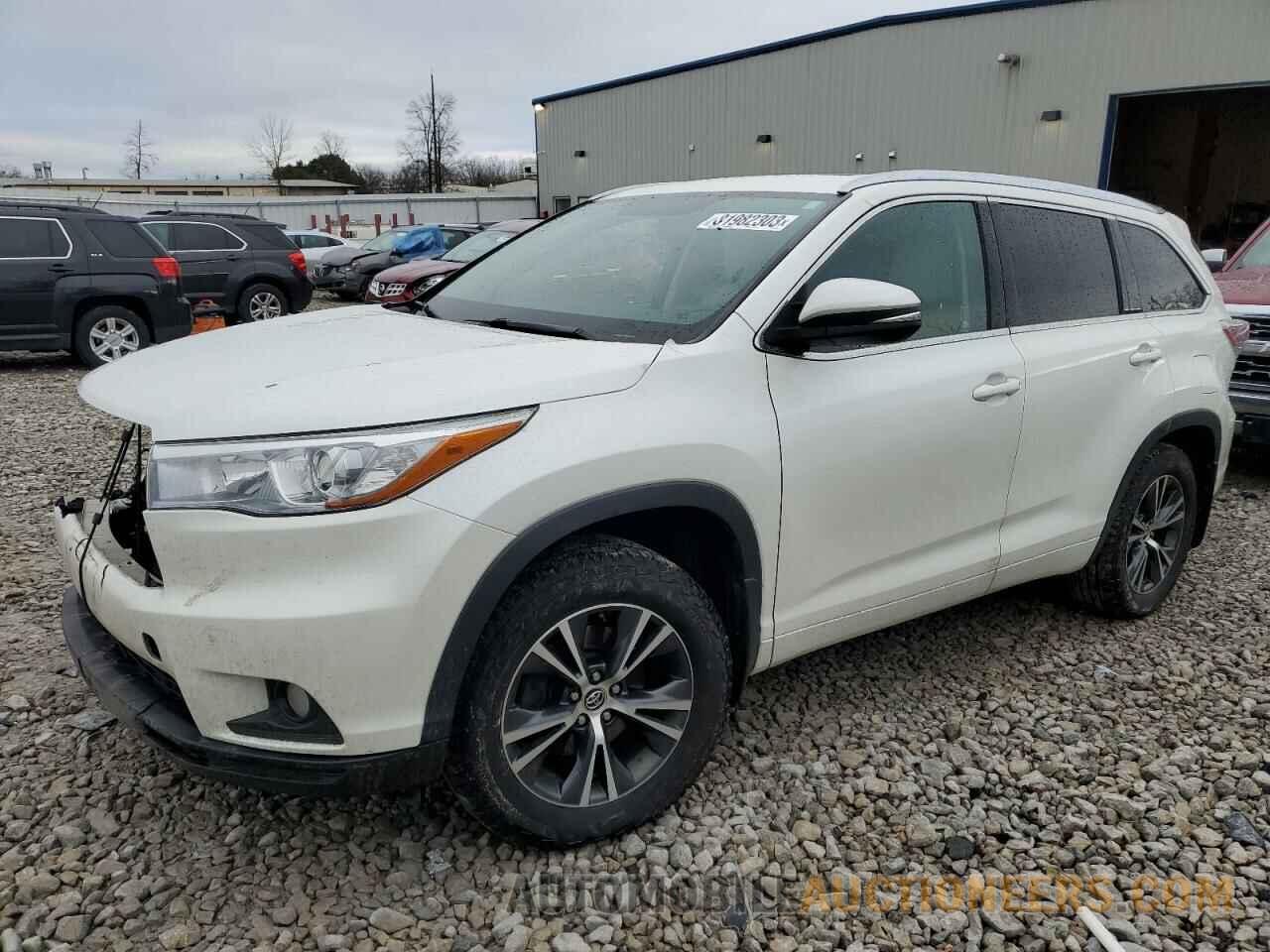 5TDJKRFH4GS233709 TOYOTA HIGHLANDER 2016