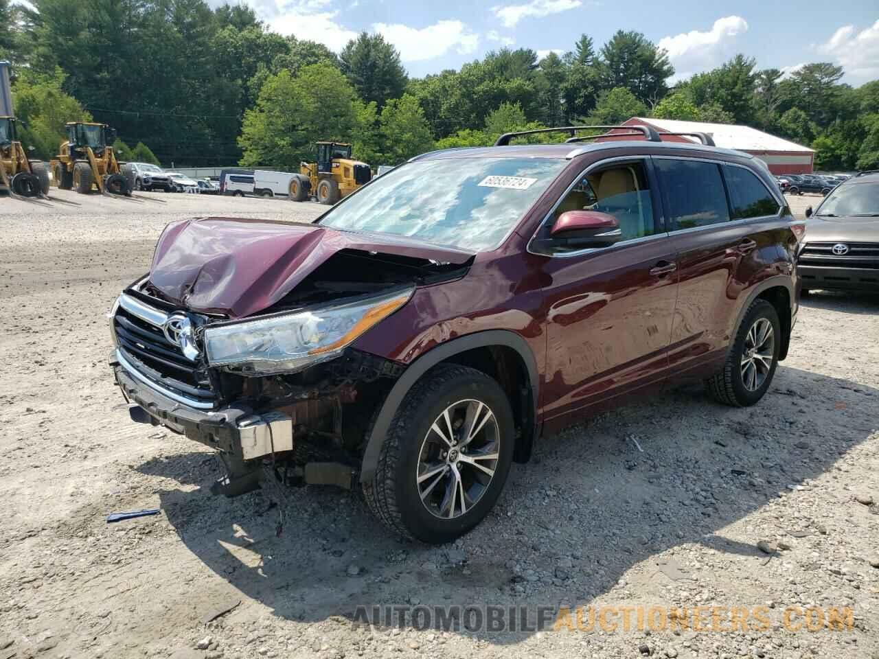 5TDJKRFH4GS250798 TOYOTA HIGHLANDER 2016