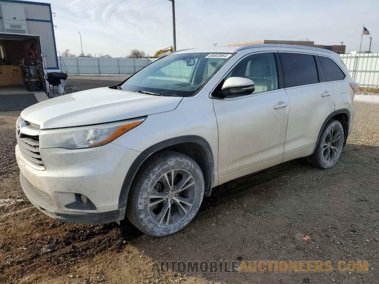 5TDJKRFH4GS259596 TOYOTA HIGHLANDER 2016