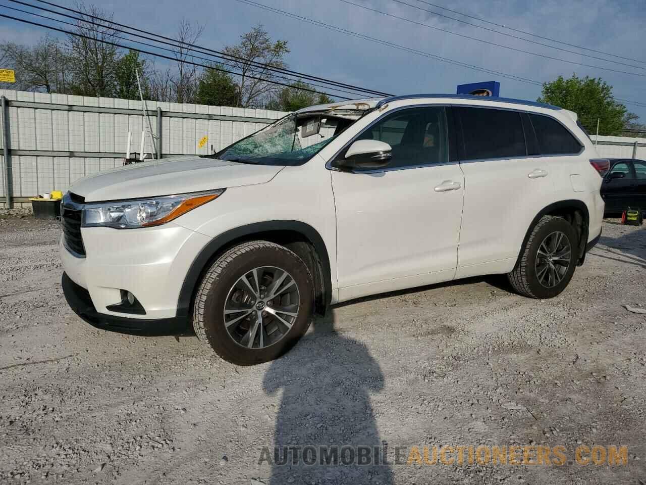 5TDJKRFH4GS264538 TOYOTA HIGHLANDER 2016