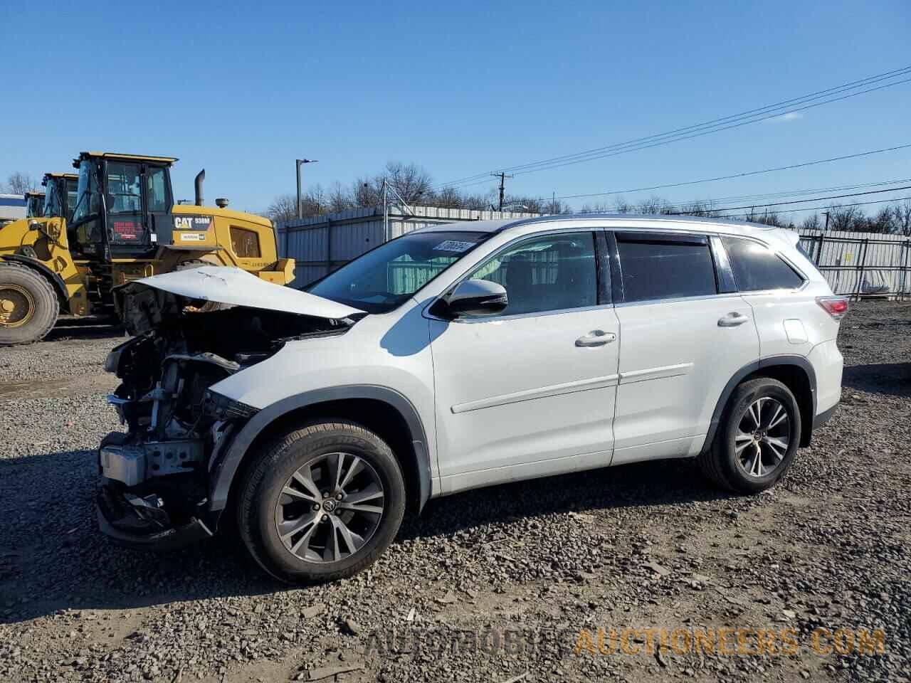 5TDJKRFH4GS272848 TOYOTA HIGHLANDER 2016