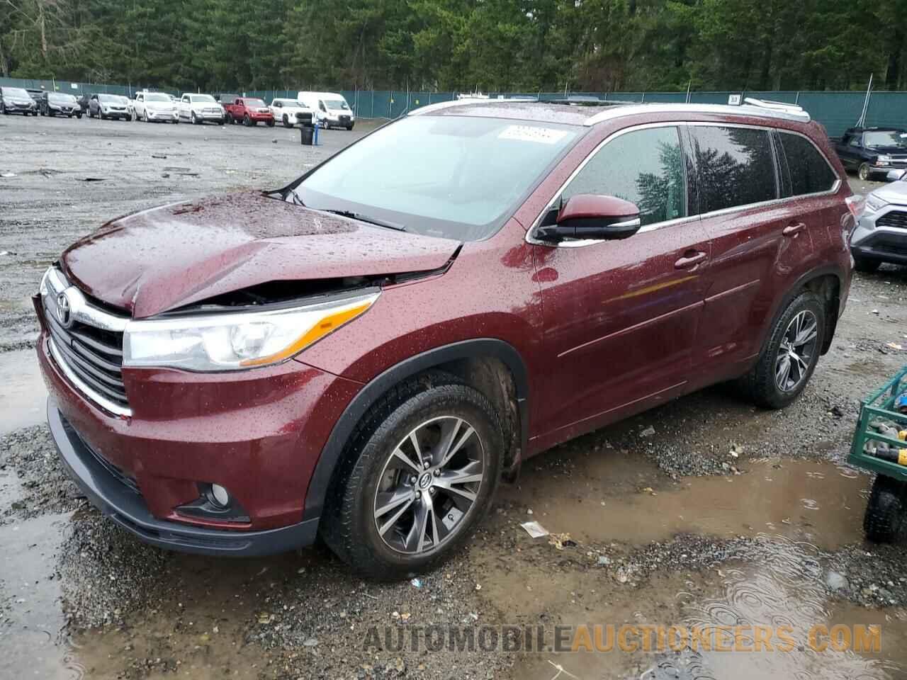 5TDJKRFH4GS280481 TOYOTA HIGHLANDER 2016