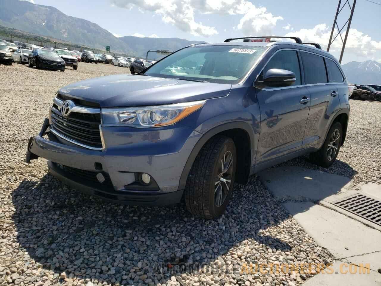 5TDJKRFH4GS282067 TOYOTA HIGHLANDER 2016