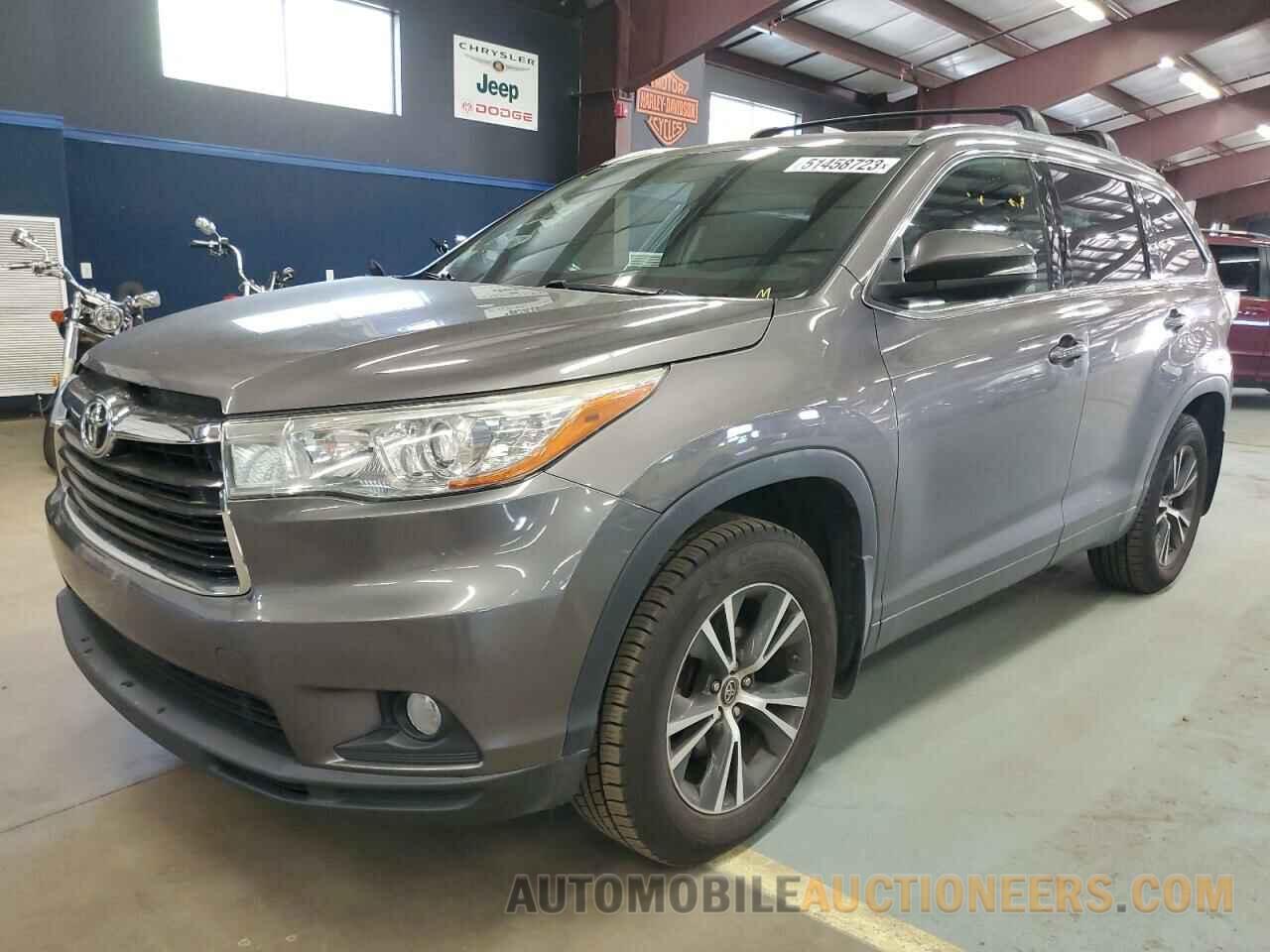 5TDJKRFH4GS294235 TOYOTA HIGHLANDER 2016