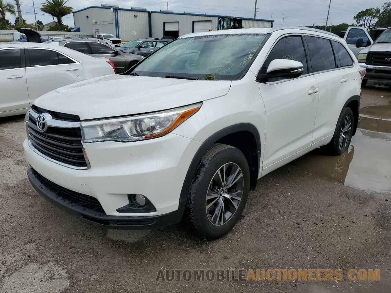 5TDJKRFH4GS307677 TOYOTA HIGHLANDER 2016