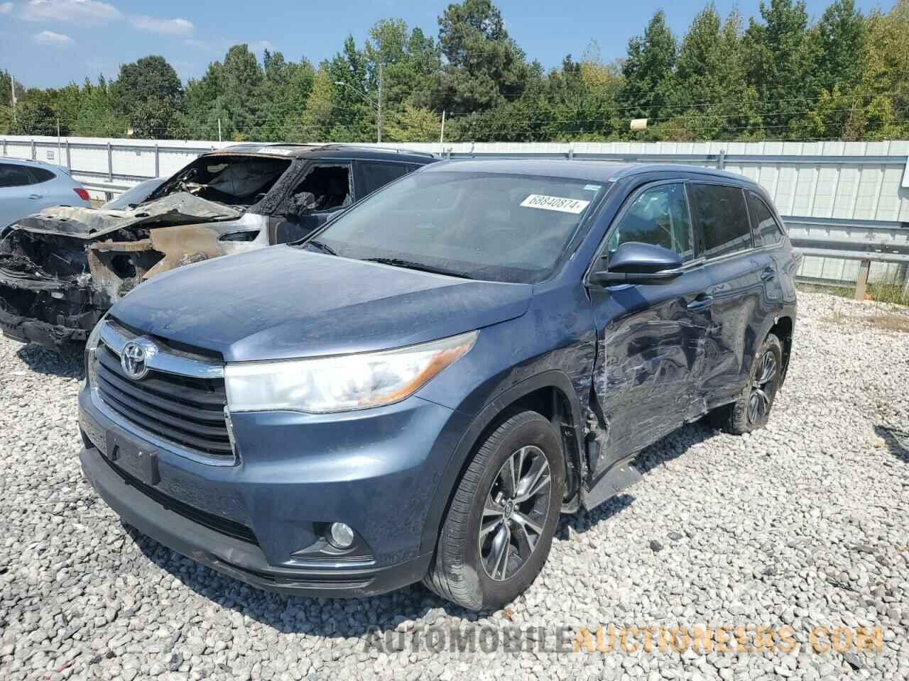 5TDJKRFH4GS316671 TOYOTA HIGHLANDER 2016