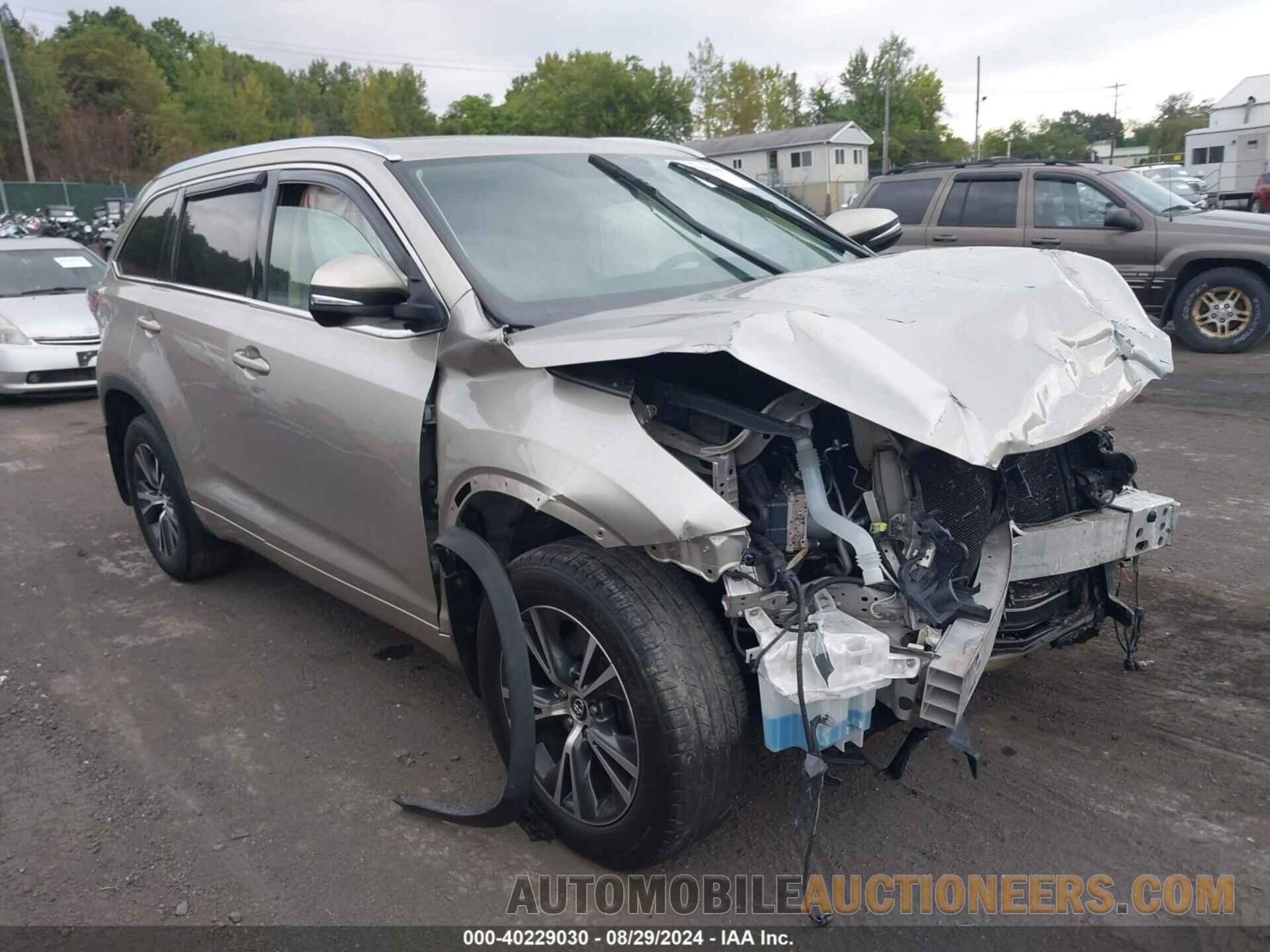 5TDJKRFH4GS321174 TOYOTA HIGHLANDER 2016